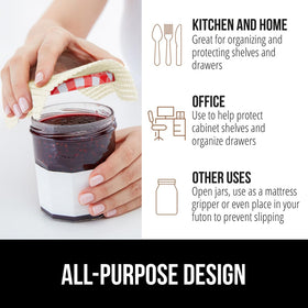 GORILLA GRIP powerGRIP office drawer liner helps keep items organized.
