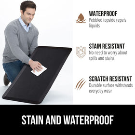 Gorilla Grip rubber backing adds durability and stability.