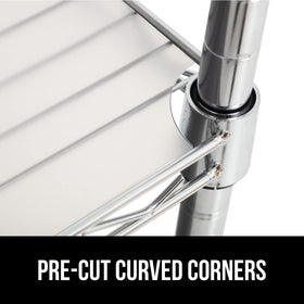 GORILLA GRIP ShelfGuard set of 3 for multiple shelves and spaces