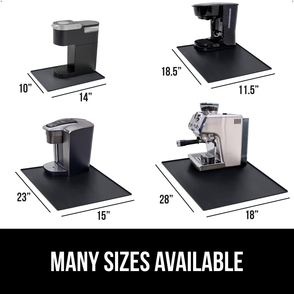 Gorilla Grip mat is dishwasher-safe for easy cleaning after hot beverages.