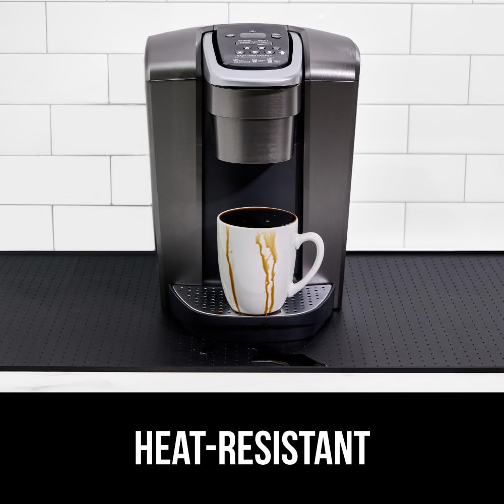 GORILLA GRIP silicone coffee mat slip-resistant grip keeps appliances steady.