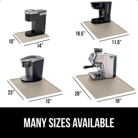 GORILLA GRIP silicone coffee mat is BPA-free and stain resistant for daily use