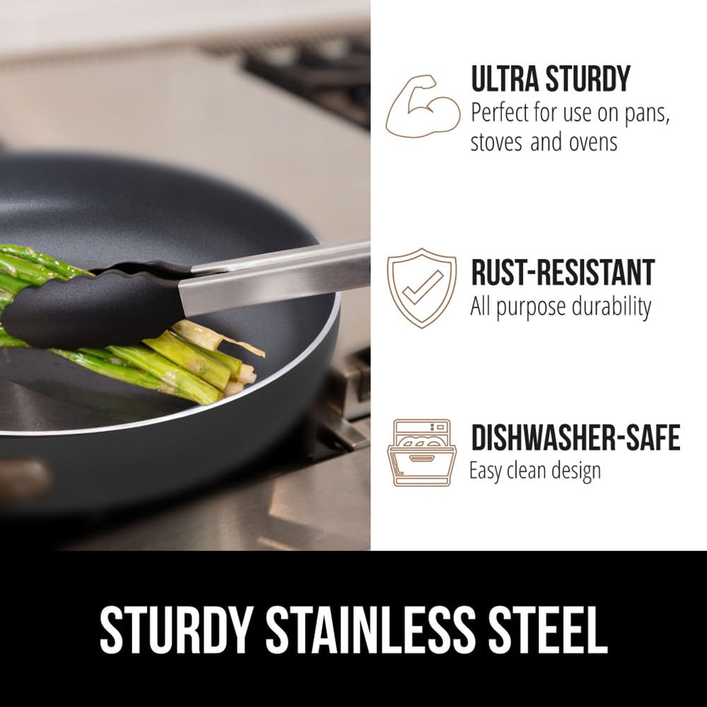 GORILLA GRIP silicone head prevents scratching and withstands heat.