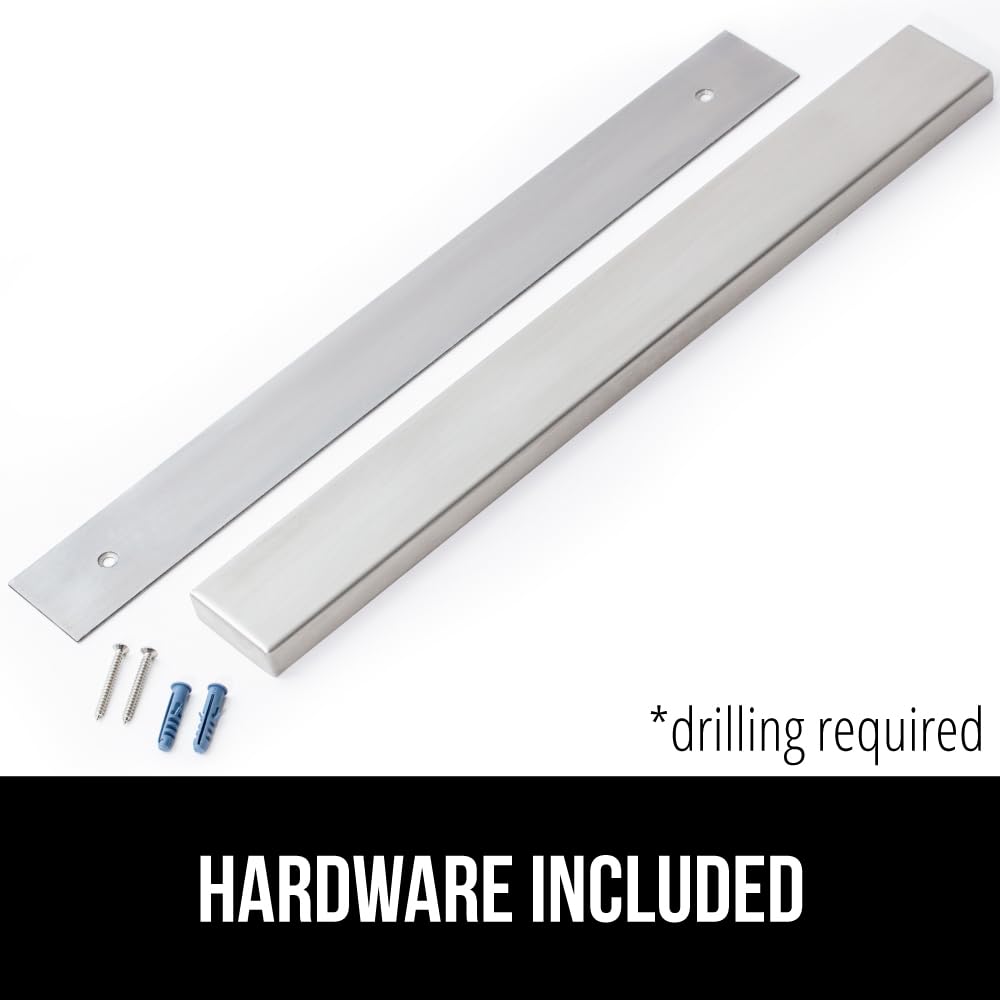 GORILLA GRIP powerful magnet holds up to 6 lbs for knives and tools.