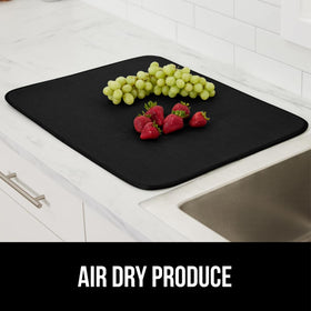 GORILLA GRIP Ultra easy-care mat folds flat for compact storage