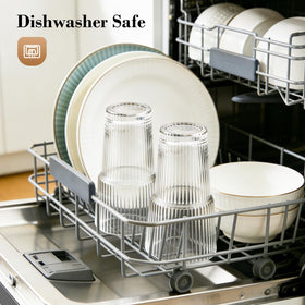GOSCHE glass straws and cleaning brushes included for eco-friendly upkeep.