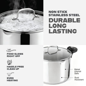 Gotham Steel pasta pot oven-safe for versatile stove-to-oven cooking
