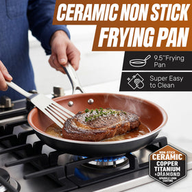 Gotham Steel True 20pc deep square casserole pan 9.5 in for braises and casseroles.