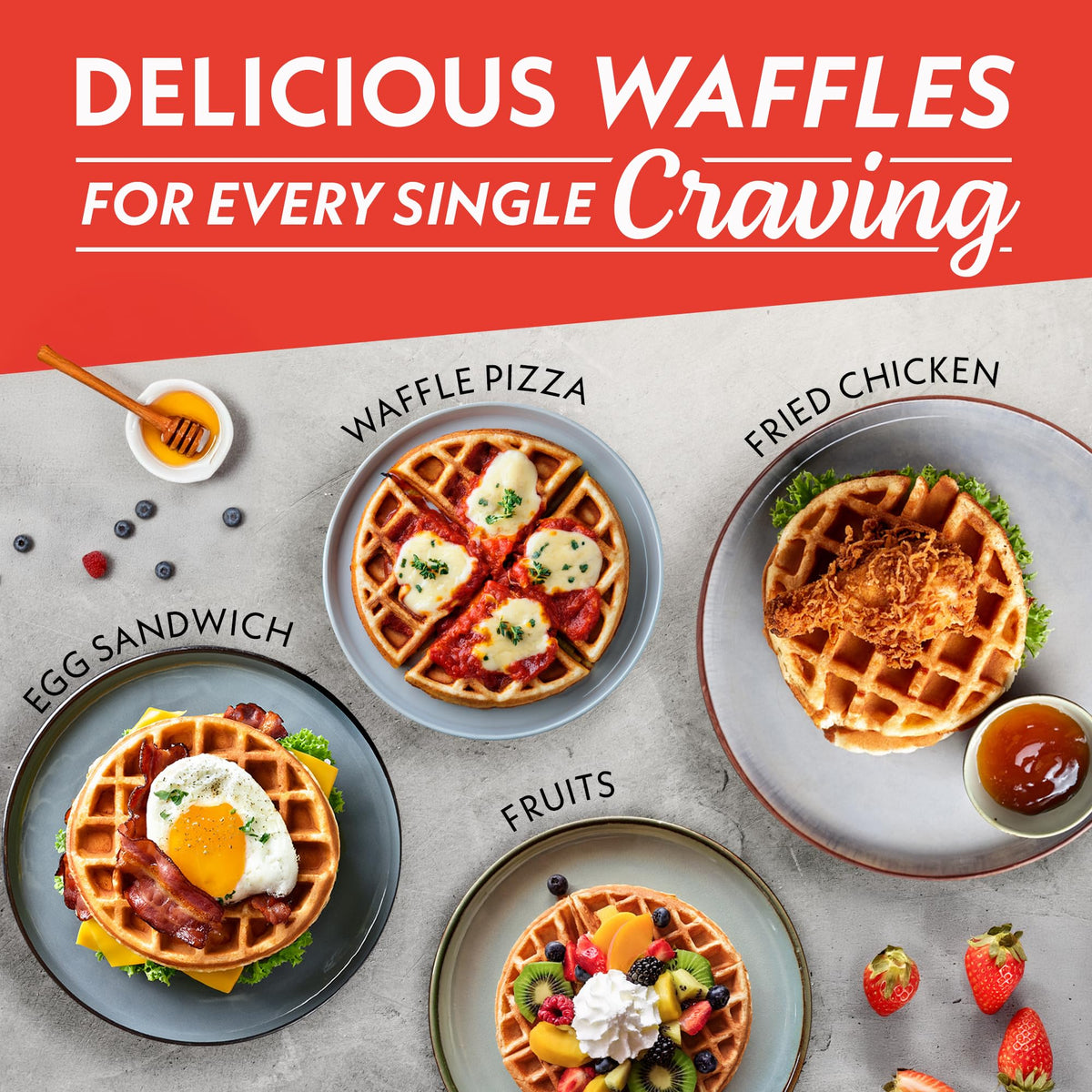 Gourmia easy-clean ceramic plates reduce cleanup time between batches.