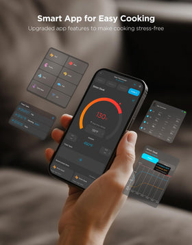 GoveeLife magnetic-base monitoring keeps the device stable on grills and smokers.