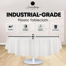Grandipity 12-pack disposable tablecloth ideal for quick cleanup after events