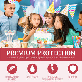 Grandipity disposable tablecloth pack for party setup