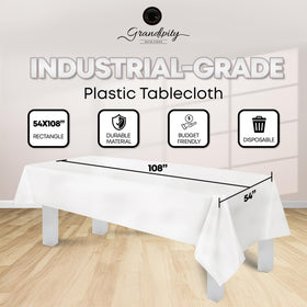 Grandipity tablecloth close-up highlights durable material ready for spills.