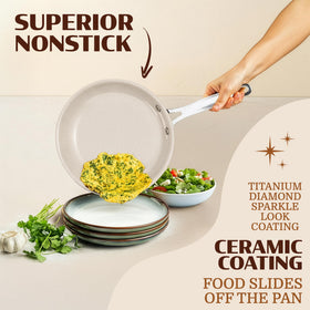 Granitestone Ceraluxe oven-safe pots and pans for versatile cooking
