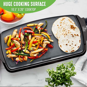 GreenLife ceramic nonstick coating for easy release and quick cleanup.