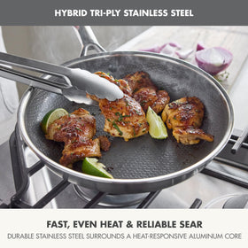 GreenPan Hybrid Infinite8 ceramic nonstick for easy release and cleanup