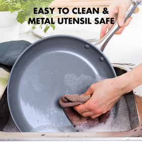GreenPan Lima oven-safe 600°F shot highlights versatile cooking options.