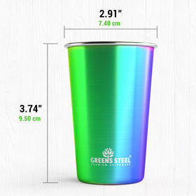 Greens Steel 10oz kids cup BPA-free and lead-free.