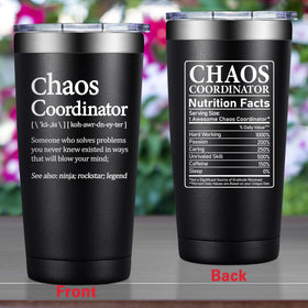 Grifarny Chaos Coordinator tumbler includes keychain for quick everyday carry