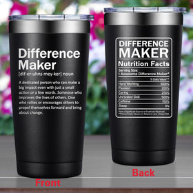 Grifarny Difference Maker sliding lid provides spill-resistant sipping on the go.