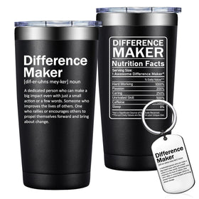 Grifarny Difference Maker Tumbler 20oz with double-wall insulation keeps drinks hot or cold.