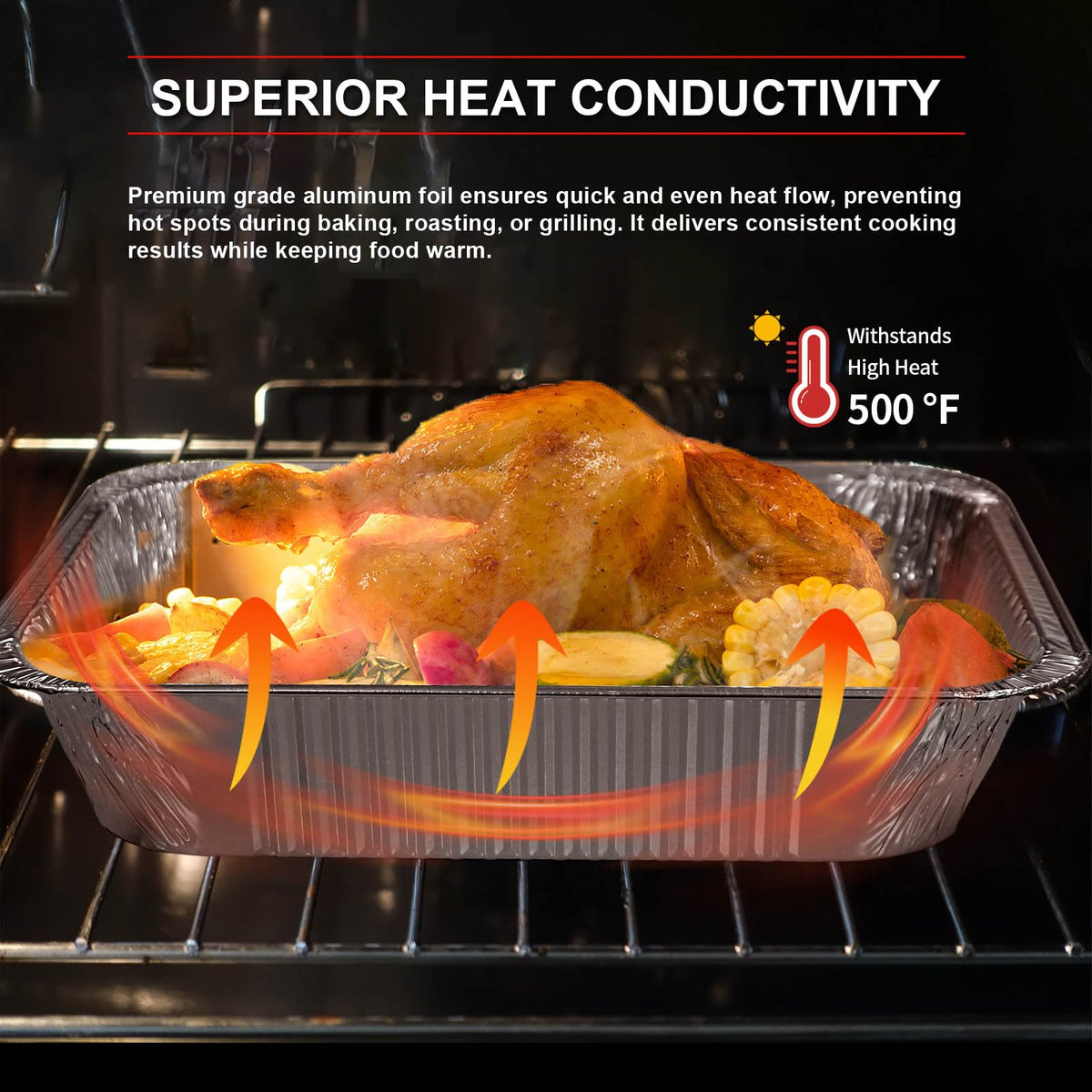 GrillChef 25-pack pans ideal for large gatherings and bulk meal prep