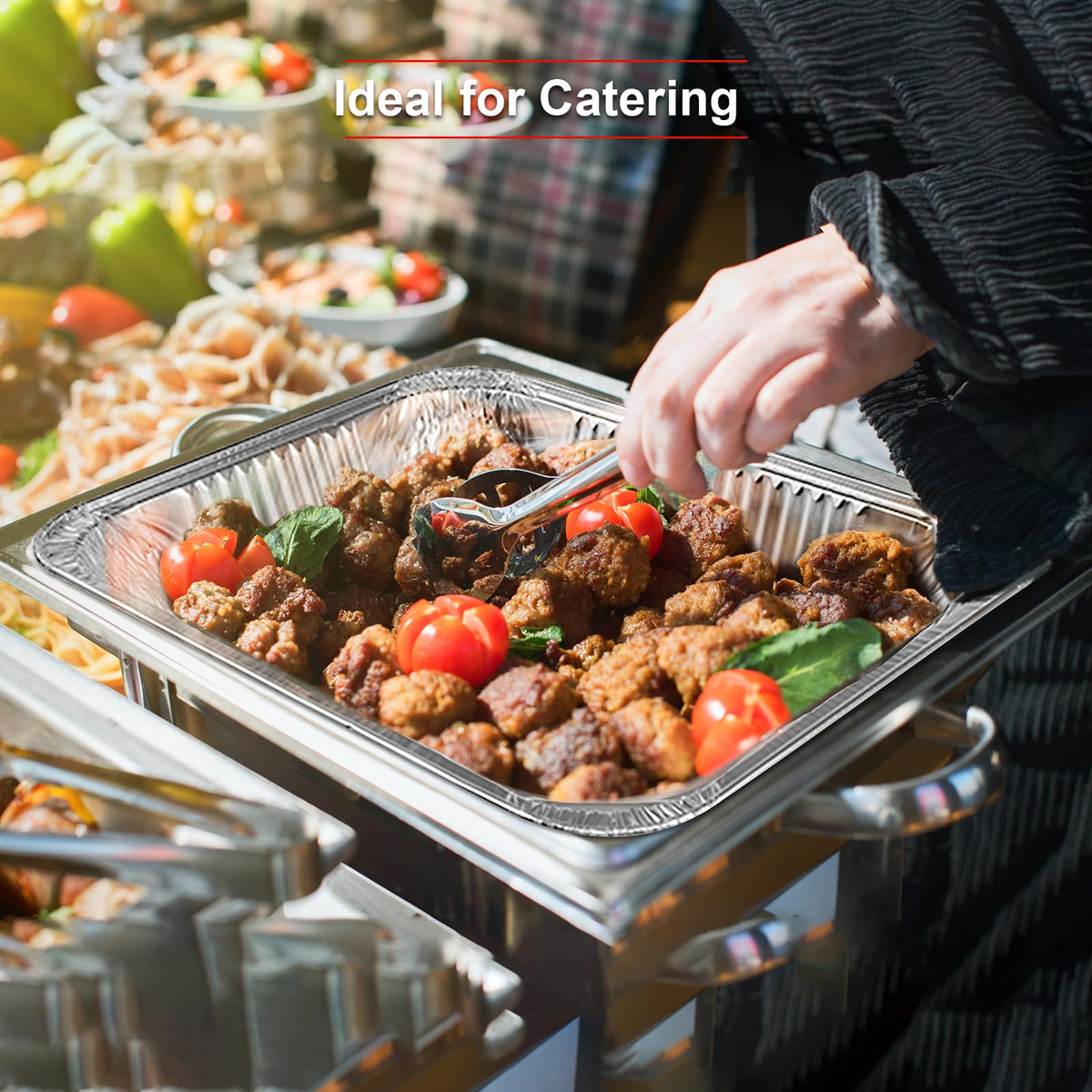 GrillChef heavy-duty aluminum trays deliver durable reliability for cooking and serving