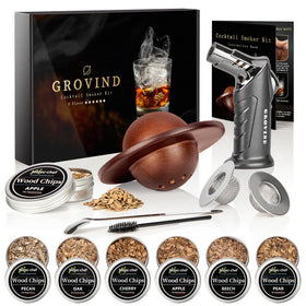 GroVind whiskey smoker kit assembly shows premium setup for rich smoky notes.