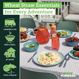 Grow Forward Seascape dessert plates, stylish and lightweight for everyday use.