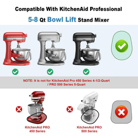 GuanQiao Bamboo Mixer Slider supports KitchenAid 5-8 Qt Bowl Lift with easy transfer.