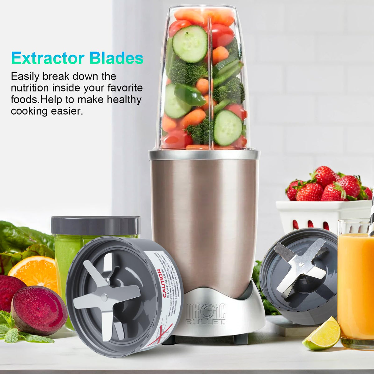 GuanQiao use tip: ensure O-ring and bottom gear are snug before blending.
