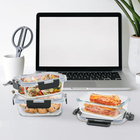 GULFLIN stackable containers helping keep cabinets tidy and accessible.