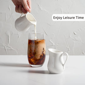 Gurygo small milk pitcher pour focus with drip-free spout