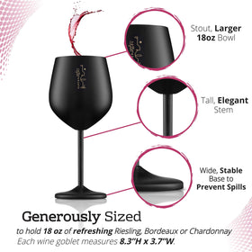 Gusto Nostro poolside wine glass keeps drinks cool during outdoor gatherings.