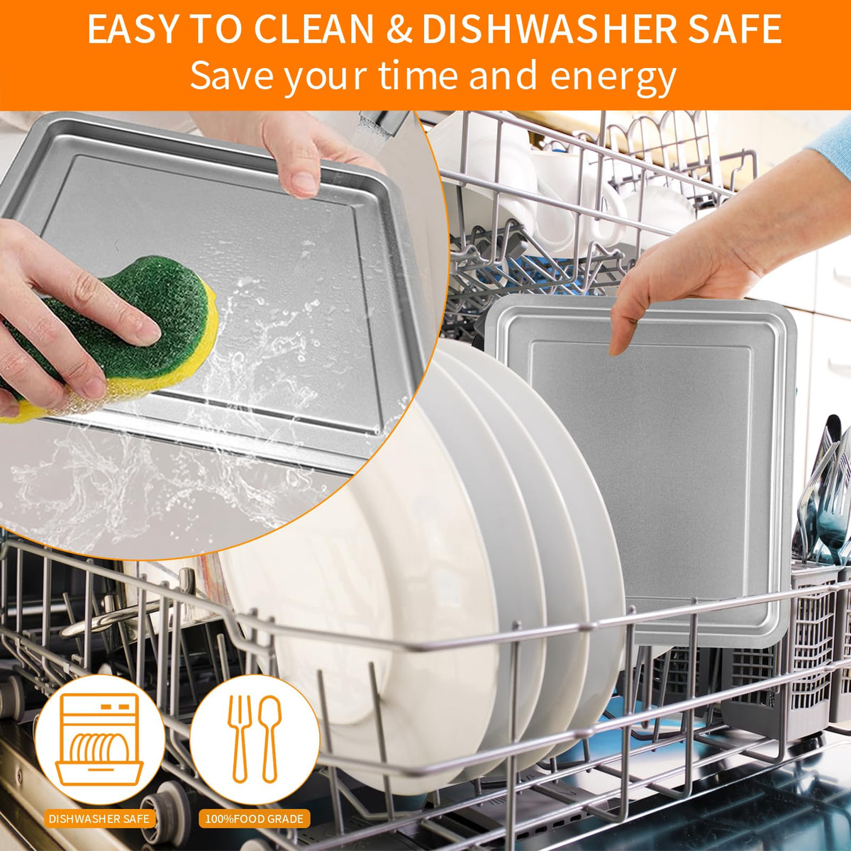 GWYSY Emeril Lagasse 360 tray preheat-friendly design prevents deformation.