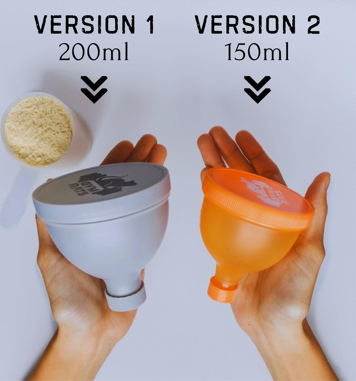 GYM RATS funnel tip 0.85 inch slides into most bottles