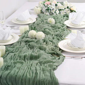 Haewlear gauze runner used for arch or chair-back decoration at events.