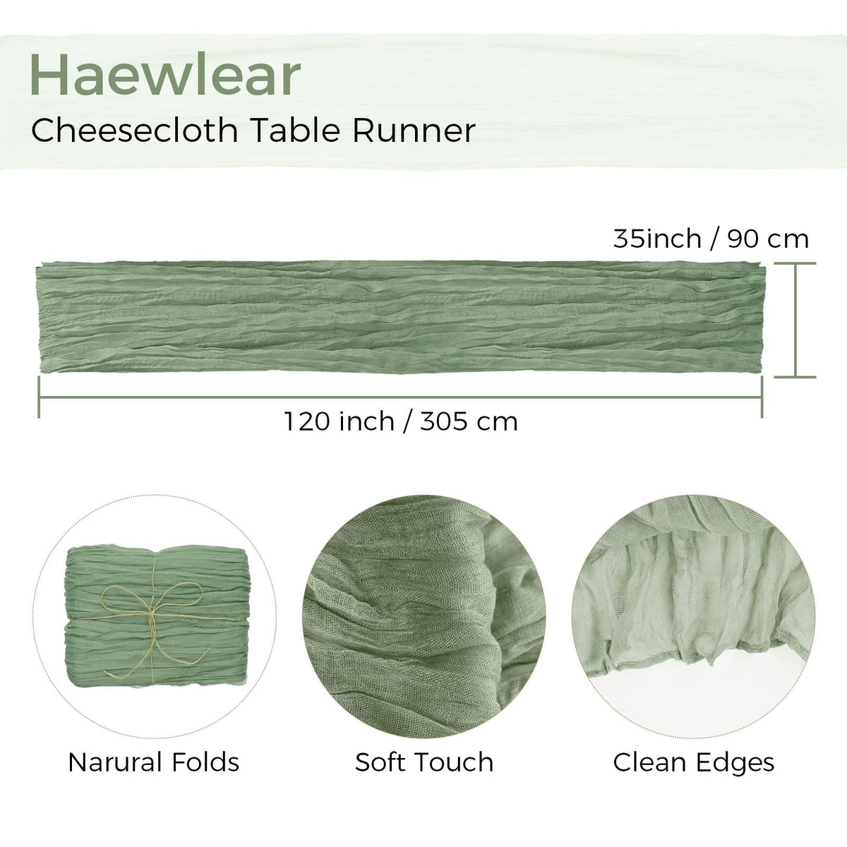Haewlear boho gauze runner ideal for elegant wedding reception decor.