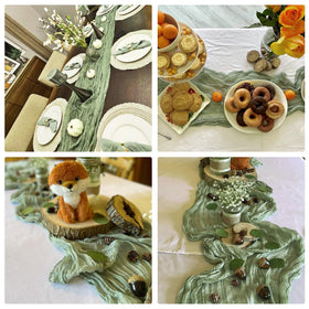 HAISIWLKJ long table decor option; enhances chairs or curtains