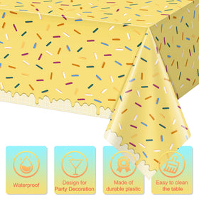 Hallswl disposable plastic tablecover in large size for party tables