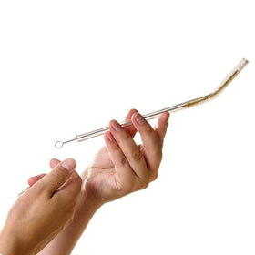 HÅLM glass straw handles -40°F to 392°F for hot or cold drinks.