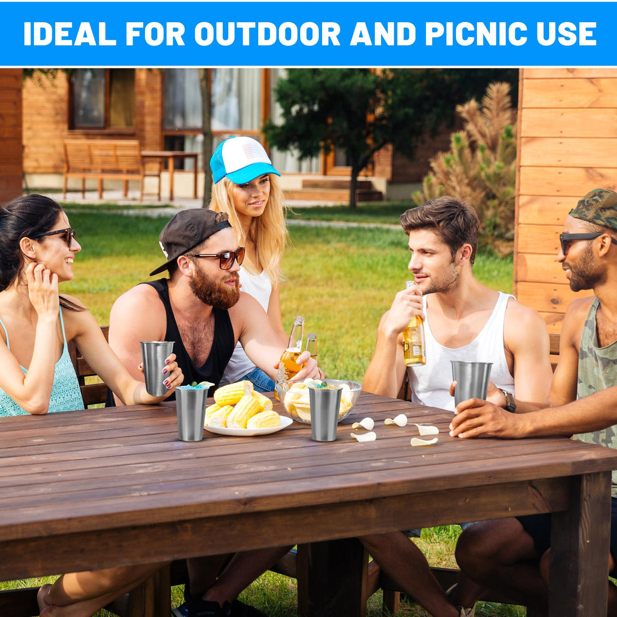 HAMILADUO outdoor-ready cups are ideal for camping and picnics.
