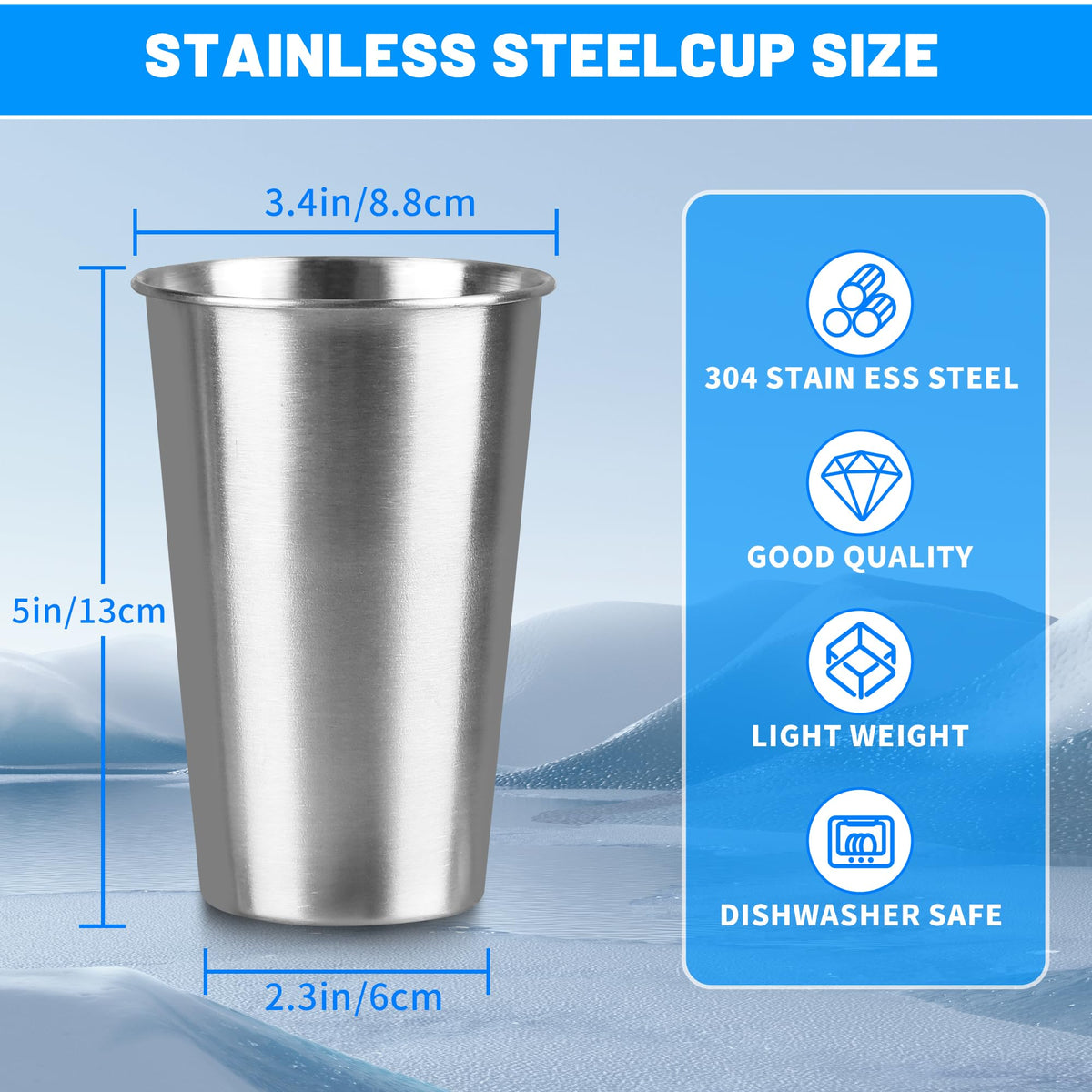 HAMILADUO stainless steel cup shows durable finish for everyday beverages.