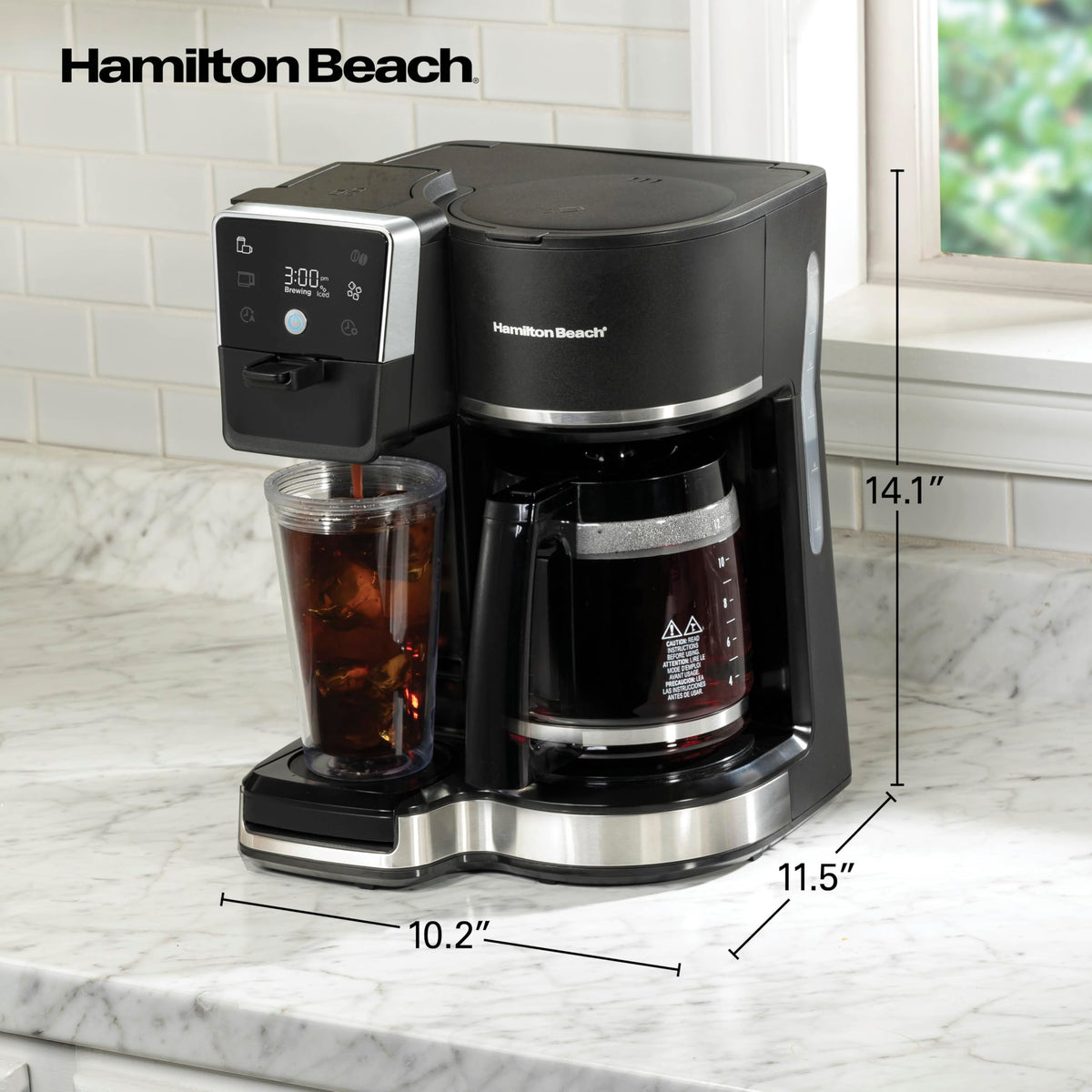 Hamilton Beach 47500J compact design fits small kitchens