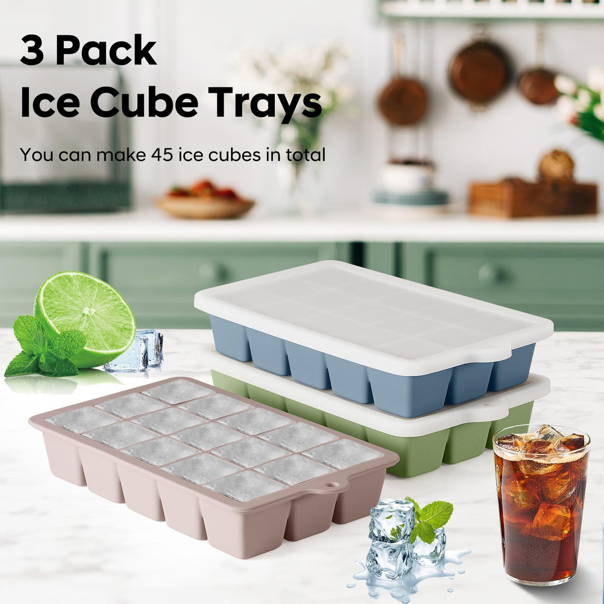 HANCELANT compact 3-tray design fits small freezers