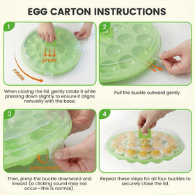 HANSGO 66-slot capacity keeps eggs organized during picnics and parties.