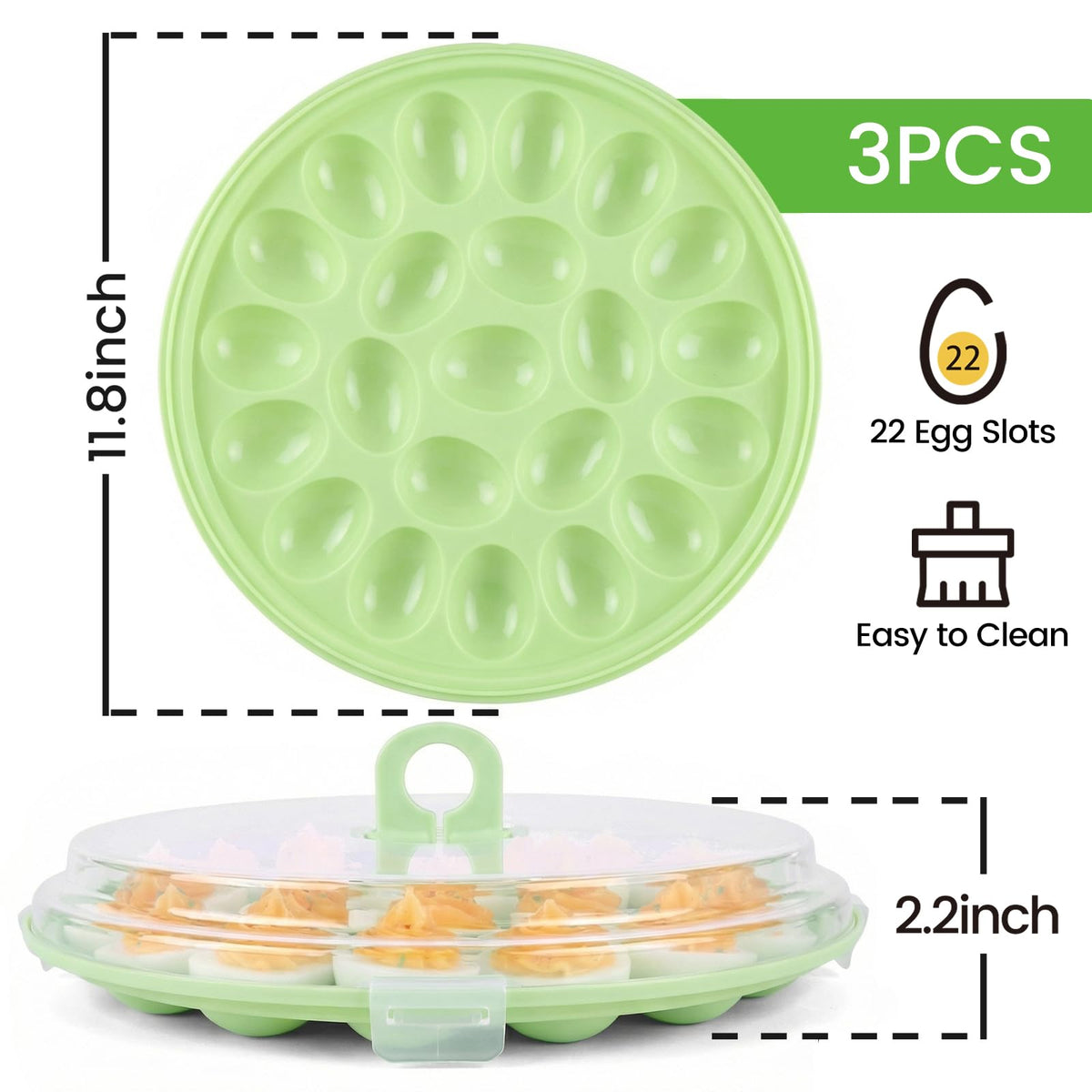 HANSGO flip-lid base demonstrates built-in serving base for easy transfer.