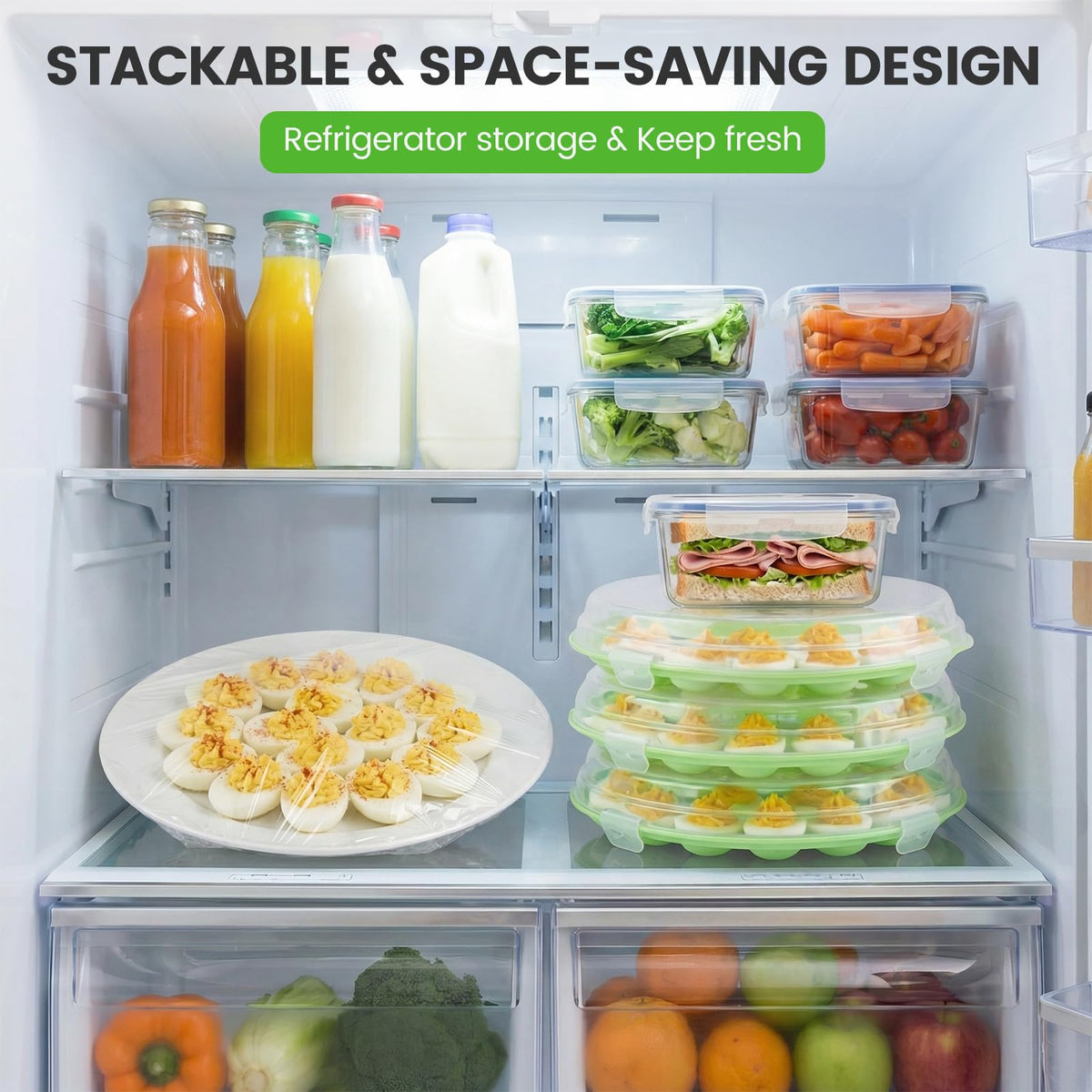HANSGO green tray is BPA-free and durable for repeated use.