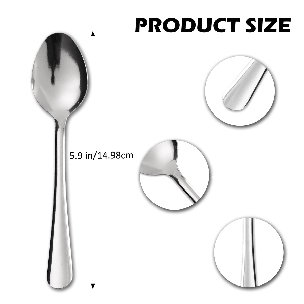 Hansmart Windsor teaspoon 5.9 inch with ergonomic grip for precise stirring.