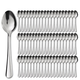 Hansmart Windsor 60-piece teaspoons set in polished silver for reliable everyday dining.